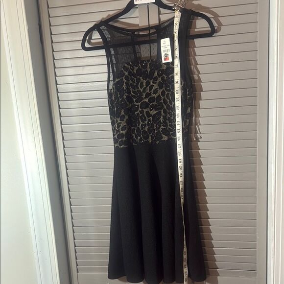 Suzy Shier Sheer Black Mini Dress - Picture 6 of 11